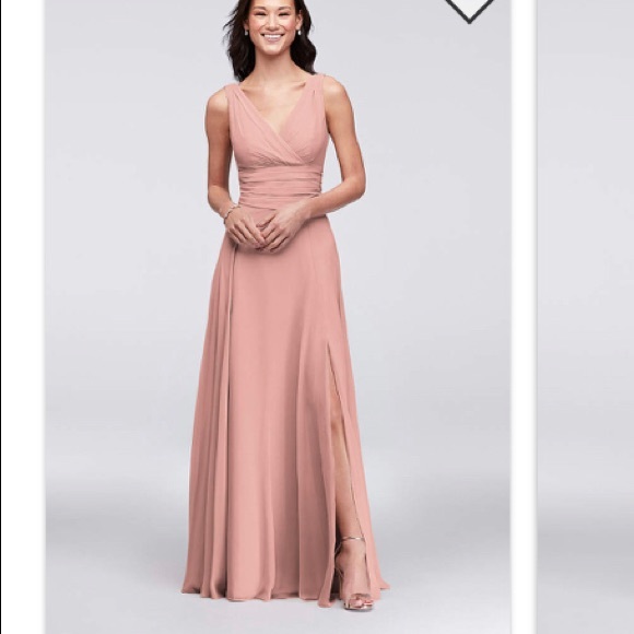 ballet pink bridesmaid dresses